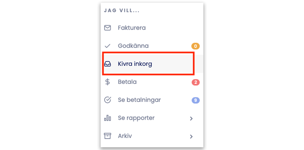 Screenshot från Bflows app